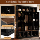 U-Can Farmhouse Entryway Storage Cabinet Coat Closet