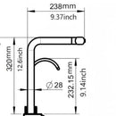 30" Single Bowl Kitchen Sink With Smart LED Faucet