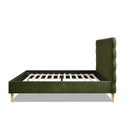 Stockholm - Modern Wavy Headboard Platform Bed by HouseOfZazla