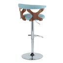 Gardenia - Mid Century Modern Adjustable Barstool With Swivel With Rounded T Footrest (Set of 2) by HouseOfZazla