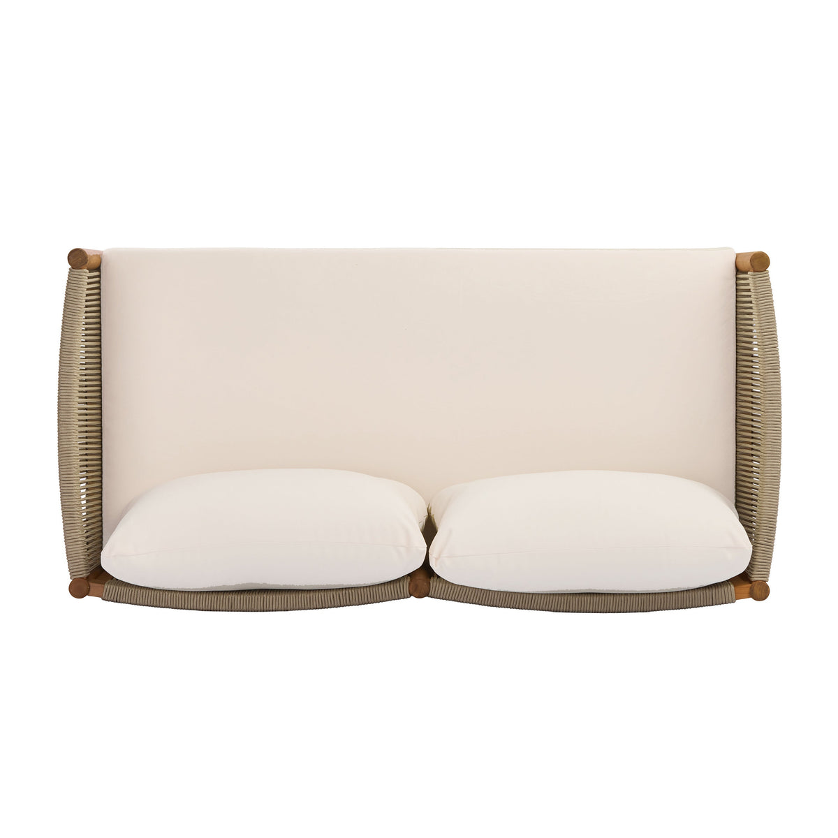 4-Piece Outdoor Sofa Set with Acacia Wood Frame in Teak Look, photo 9 of 10