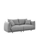 78.8" Modern Couch for Living Room Sofa,Solid Wood Frame and Stable Metal Legs, 2 Pillows, Sofa Furniture for Apartment