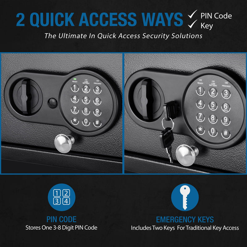 1 2 Cu Ft Digital Keypad Security Safe - Black, photo 8 of 9