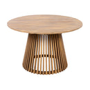 Patio Set Outdoor Acacia Wood Furniture Sets - Braided Dining Chairs and Patio Dining Table