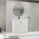 Contemporary Freestanding Bathroom Vanity With Resin Sink & Soft-Close Cabinet Doors by Unique Piece Furniture