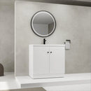 Contemporary Freestanding Bathroom Vanity With Resin Sink & Soft-Close Cabinet Doors by Unique Piece Furniture