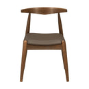 5 Piece Dining Set With 1 Table And 4 Upholstered Chairs - Brown / Walnut by HouseOfZazla