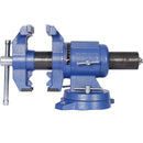 Heavy Duty 5" Multi Jaw Rotating Bench Vise with 360° Swivel Base and Head by HouseOfZazla