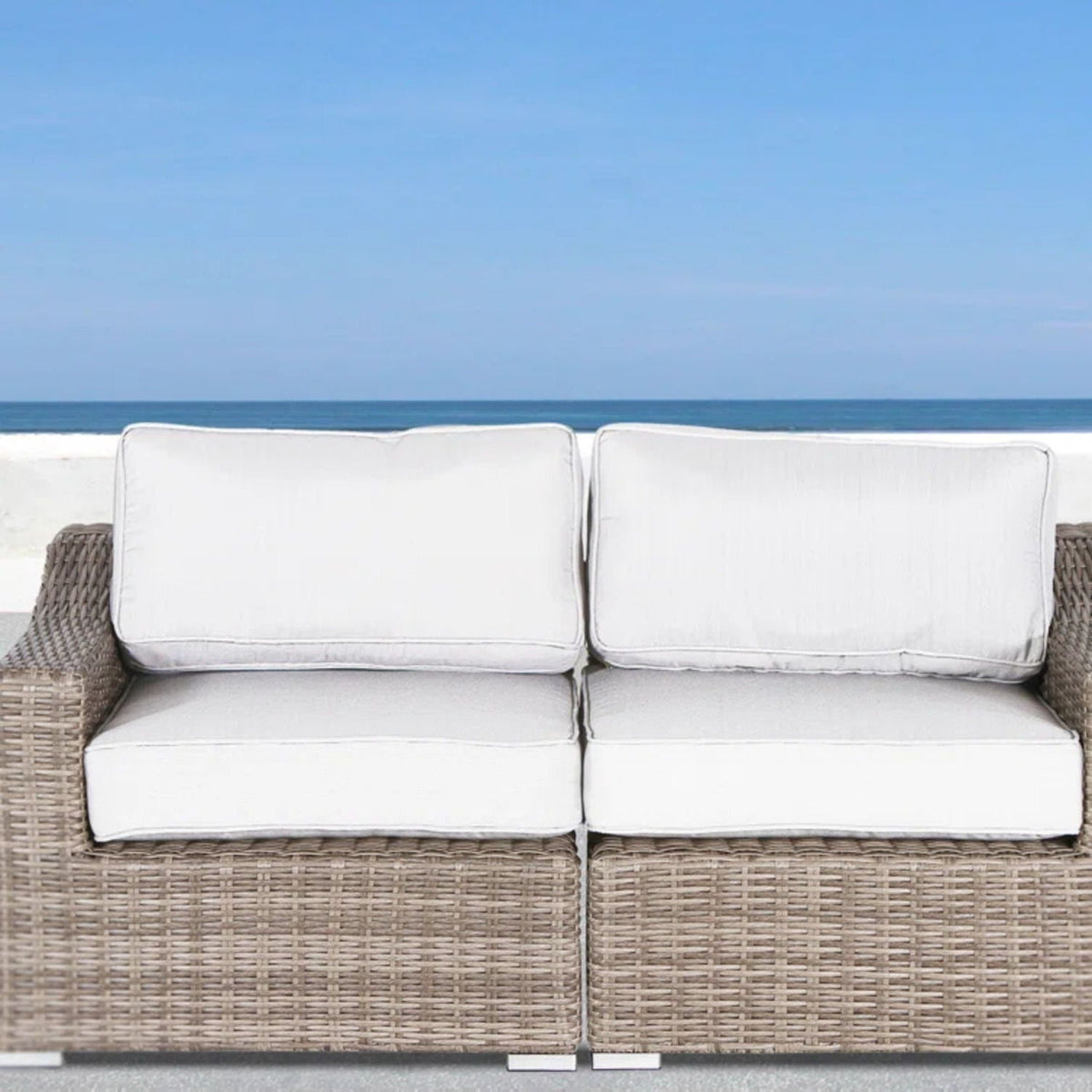 Chic Wide Outdoor Loveseat With Cushions, photo 12 of 13