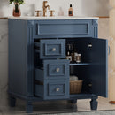 Bathroom Vanity With Sink, Compact Cabinet & 2 Drawers And Adjustable Shelf by HouseOfZazla