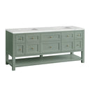 James Martin Breckenridge 72" Double Bathroom Vanity, Smokey Celadon