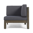 Oana 4-Piece Sofa Set with Coffee Table, Dark
