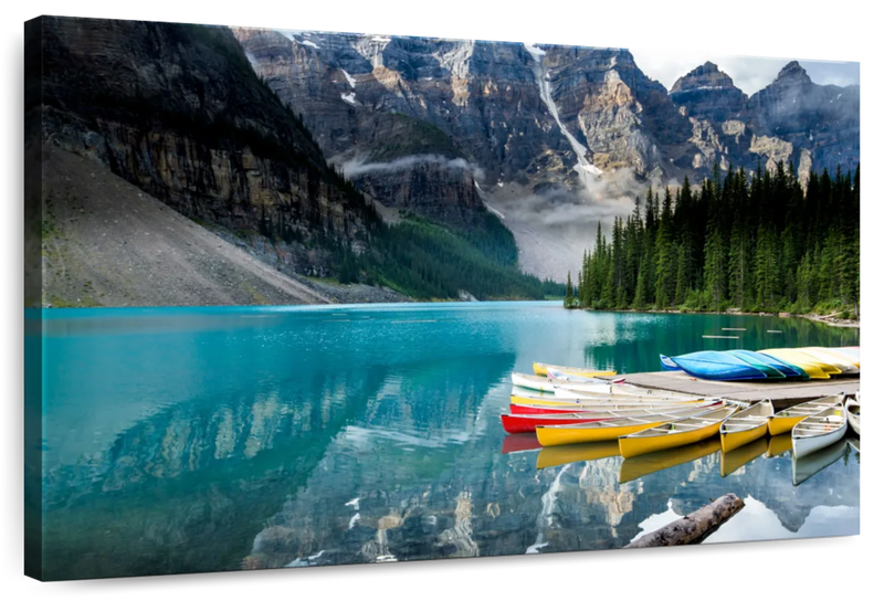 Lake Moraine Kayaks Wall Art