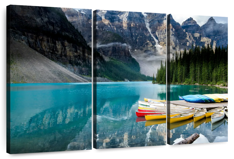 Lake Moraine Kayaks Wall Art