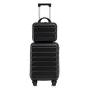 14'/20' 2-Piece ABS Spinner Wheel Luggage Set with Combination Lock