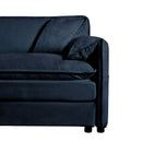 Modern Comfy Deep Seat Modular Sectional Sofa Cloud Couch With Ottoman by HouseOfZazla