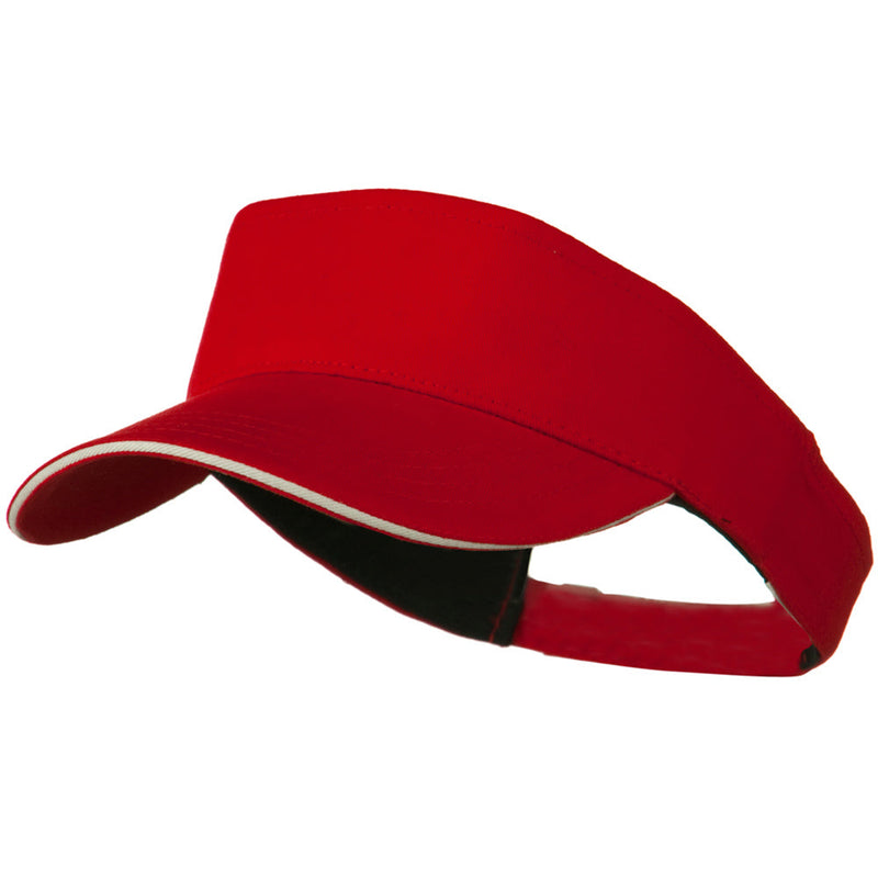 Brushed Cotton Sandwich Visor