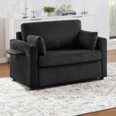 Sleeper Sofa With Foldable Mattress, USB Ports, Side Table & Storage Pocket by Unique Piece Furniture