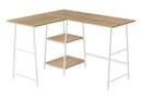 L-Shape Computer Desk with Storage Shelves by HouseOfZazla