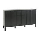 Black Sideboard, 59.06'' Storage Credenza