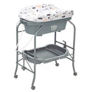 Folding Baby Changing Table with Bathtub and 4 Universal Wheels by LJGDeals