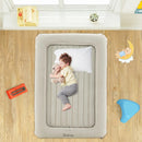 2-in-1 Multi-Purpose Inflatable Toddler Travel Bed Air Mattress Set with Electric Pump-Gray by LJGDeals
