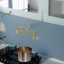 Modern Design Wall Mount Pot Filler Faucet Folding Stretchable by HouseOfZazla