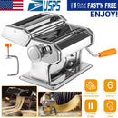 Pasta Maker Roller Machine Fettuccine Noodle Maker 9 Thickness Settings Stainless Steel