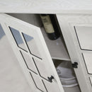 Sideboard Cabinet With Mirrored Doors, Adjustable Shelf, Metal Handles by HouseOfZazla