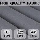Outdoor Lounge Chair Cushion Replacement Set - Grey 2PC