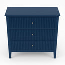 Fluted 3 Drawer Nightstand With Soft Close Slides by HouseOfZazla
