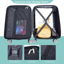 2Piece Luggage Sets ABS Lightweight Suitcase, Spinner Wheels, (20/14) LIGHT BLUE