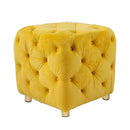 Modern Upholstered Ottoman, Exquisite Small End Table, Soft Foot Stool, Dressing Makeup Chair, Comfortable Seat For Living Room, Bedroom, Entrance by Unique Piece Furniture