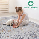 Payas - 2' X 8' Traditional Runner Rug - Ivory / Gray by HouseOfZazla