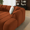 Beatrice Modern Tufted Sectional - Burnt
