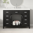 Bathroom Vanity With Sink, 2 Doors 8 Drawers, Soft Close System, Classic Design