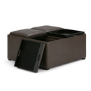 Avalon - Square Coffee Table, Storage Ottoman by HouseOfZazla