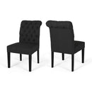 Broxton Tuft Dining Rolltop Chairs With Button Tufted Backrest (Set of 2) by HouseOfZazla