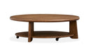 Tanner - Oval Cocktail Table With Casters - Tawny Brown by Unique Piece Furniture