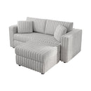75.6" Soft Modular 2-Person Sofa with Hydraulic Lift