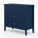 Fluted 3 Drawer Nightstand With Soft Close Slides by HouseOfZazla