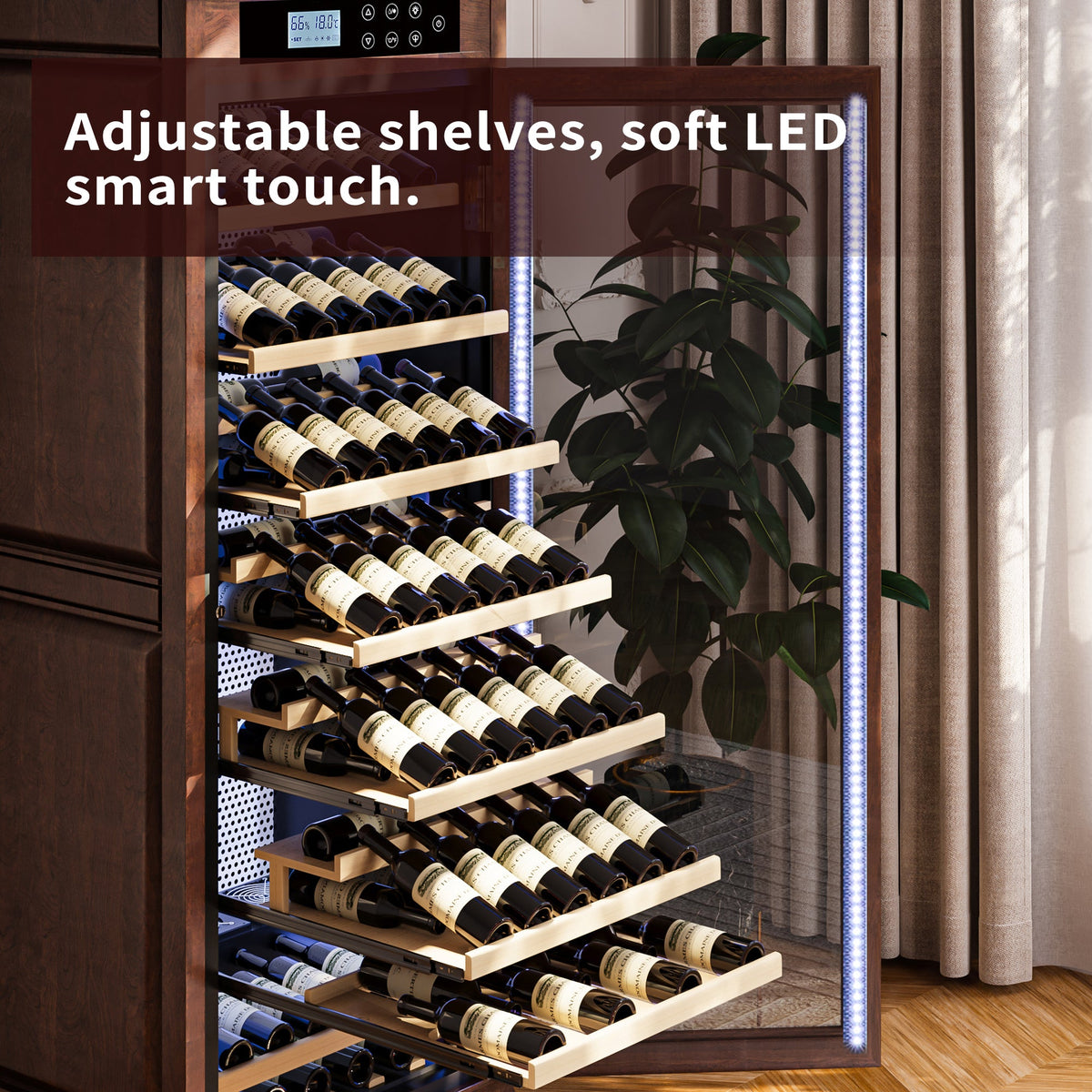 Temperature Control Professional Wooden Refrigerated Wine Cabinet, photo 6 of 7