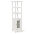 Acadian - Bath Storage Tower - Pure White by HouseOfZazla