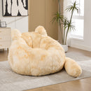 41.7'' W Faux Fur Cat Shaped Bean Bag Chair