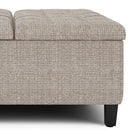 Harrison - Upholstered Coffee Table Storage Ottoman by Unique Piece Furniture
