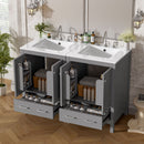 Space Saving Bathroom Vanity With Integrated Ceramic Sink