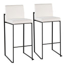 Fuji - Contemporary High Back Barstool Elegant Design by HouseOfZazla