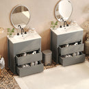Double Sinks Bathroom Vanity Set with 2 Ceramic Basins by HouseOfZazla