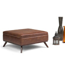 Owen - Multifunctional Square Coffee Table Storage Ottoman by Unique Piece Furniture