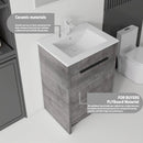 24 Inch Floating Bathroom Vanity with Ceramic Sink and Soft-Close Door by HouseOfZazla